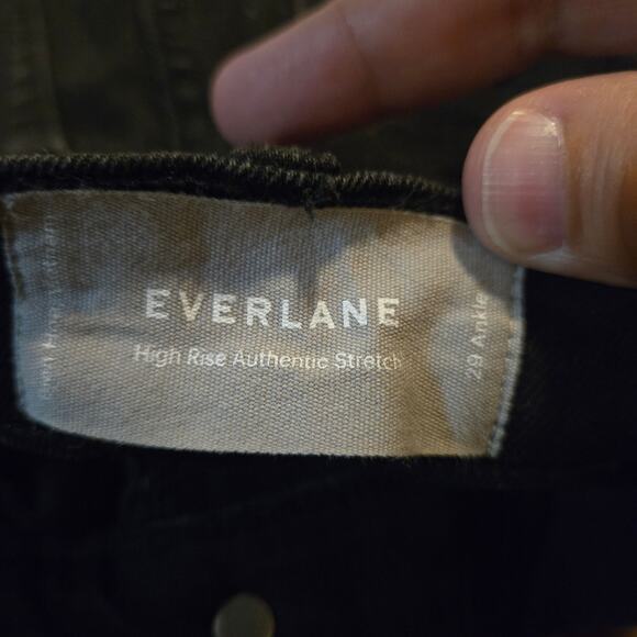 Everlane jeans womens size 29 black the authentic high rise stretch ankle skinny - Picture 4 of 8